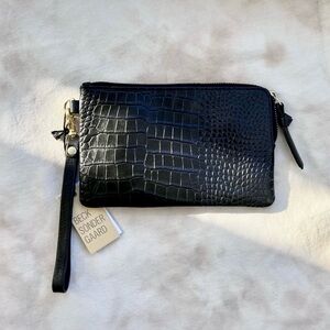 BECK SÖNDERGAARD Black Leather Clutch